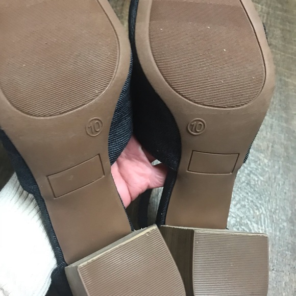 Denim Heels size 10 - Picture 7 of 8